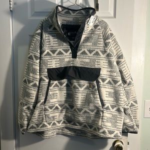 NEW WITH TAGS Carhartt Aztec fleece/sherpa 1/4 button up